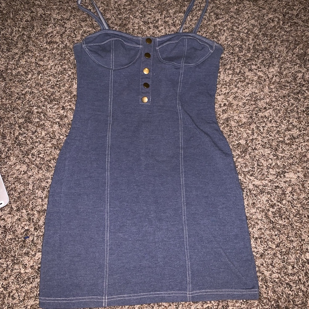 Jean Blue Stretchy Tight Dress